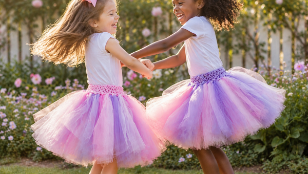 Spinning in the garden sunlight